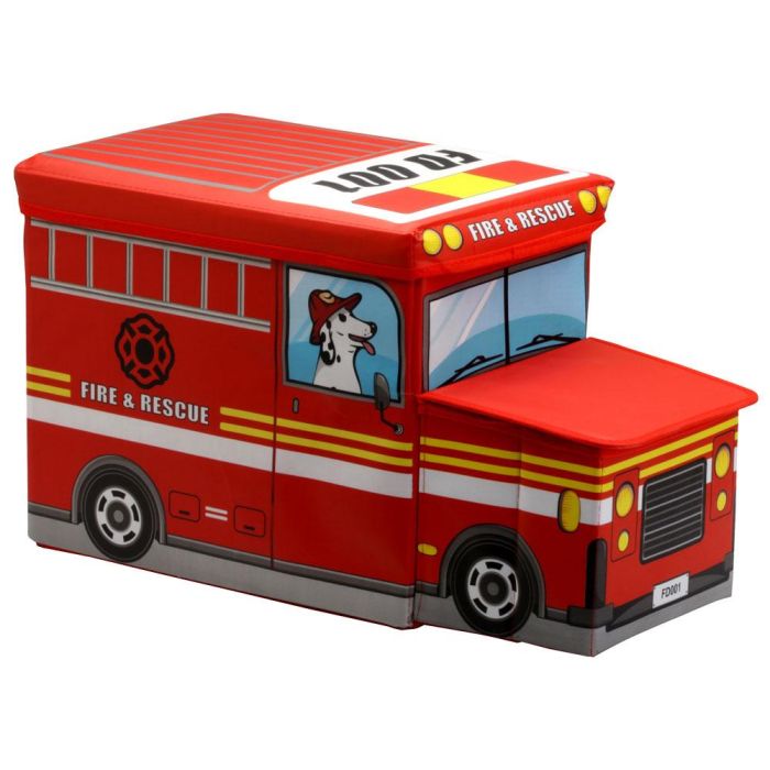 Jeux 2 momes Caja-Puf Orden 57x25 Furgoneta Infantil para Juguetes y Asiento Altura 32 cm 3