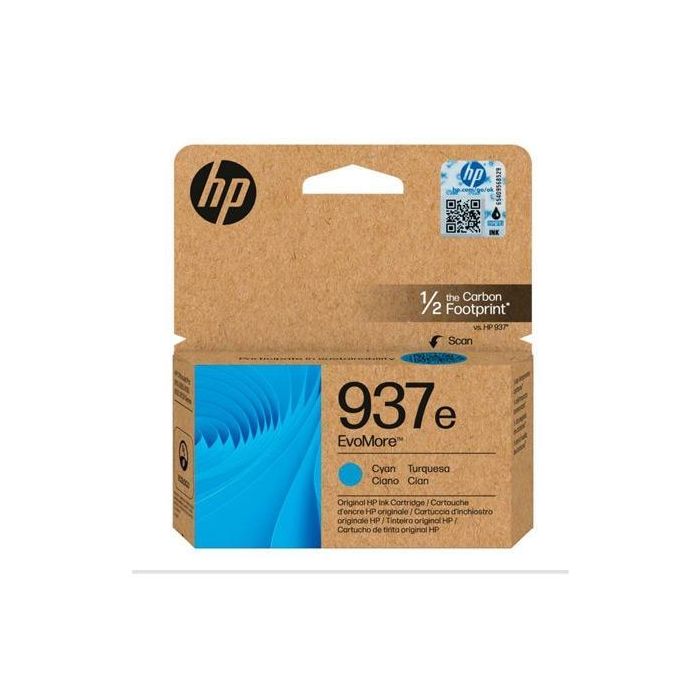 HP Tinta Cian Officejet Pro 9110, 9120, 9130, 9720, 9730 - Nº937E Alta Capacidad XL HP Tinta Cian Officejet Pro 9110, 9120, 9130, 9720, 9730 - Nº937E Alta Capacidad XL