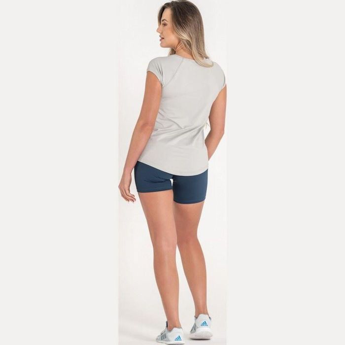 Camiseta de Manga Corta Mujer Ditchil Gris claro Fitness S 3