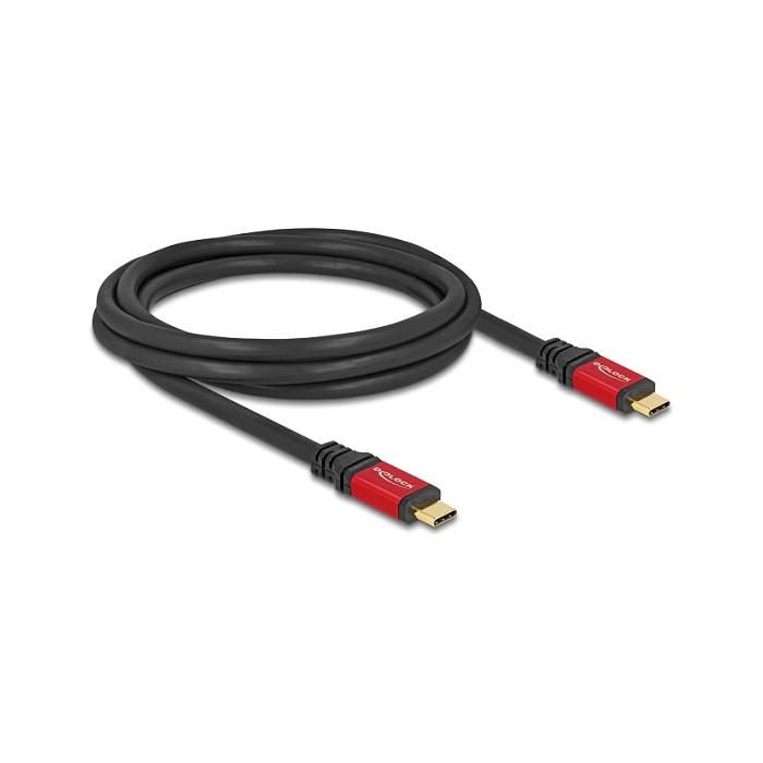DeLOCK Cable USB 2.0 USB Type-C Macho a Macho, 240W PD 3.1, 2m, con E-Marker, 480Mbit/s, Rojo y Negro 0 DeLOCK Cable USB 2.0 USB Type-C Macho a Macho, 240W PD 3.1, 2m, con E-Marker, 480Mbit/s, Rojo y Negro 0