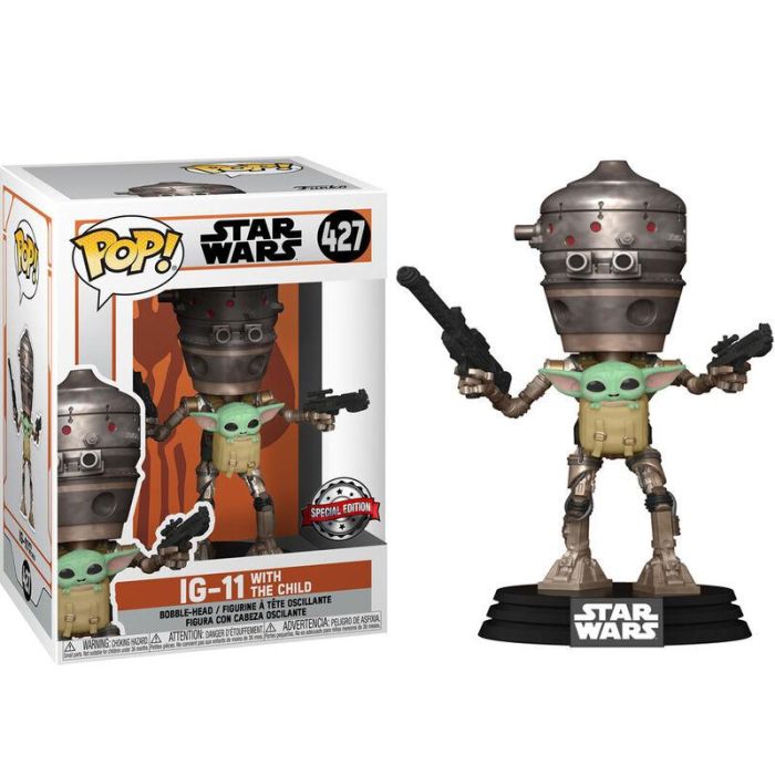 Set figura POP & Tee Star Wars IG-11 With the Child Exclusive 3
