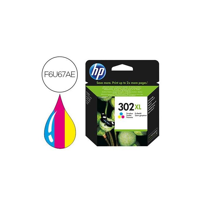 Ink-Jet Hp 302XL Envy 4524 - 4527 - 4528 - 4521 Tricolor 330 Pag