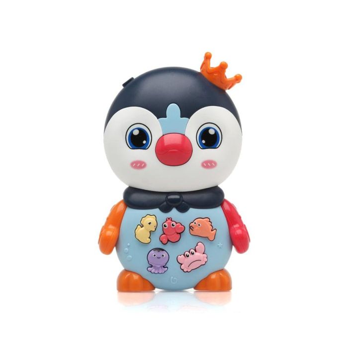 KioKids Pingüino Musical Interactivo Bebé con Luz y Sonidos, Botones Animales, Desarrollo Temprano +12 Meses Multicolor 2