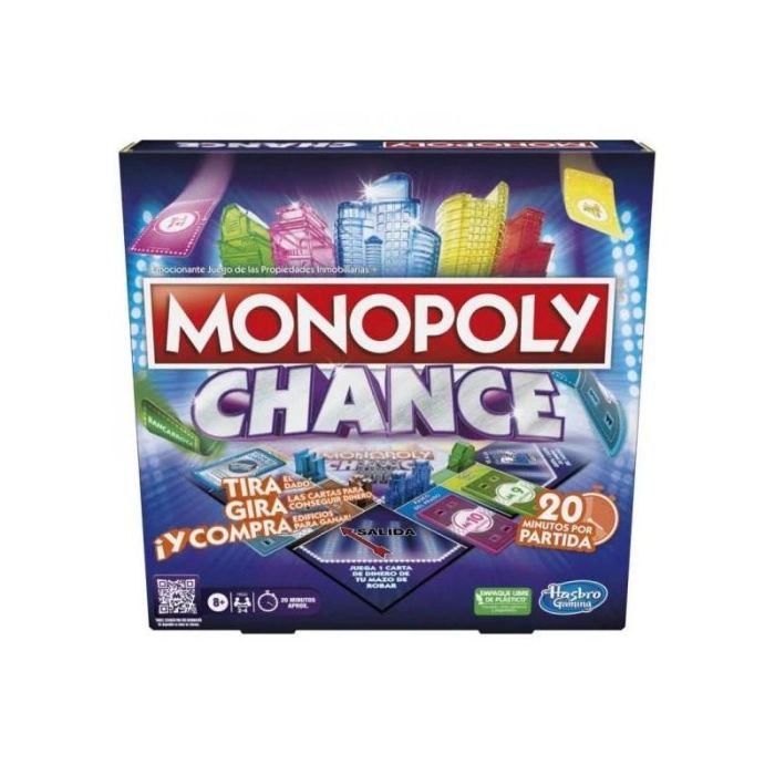 Hasbro Games F8555 Monopoly Chance Juego Rápido para 20 Minutos 0 Hasbro Games F8555 Monopoly Chance Juego Rápido para 20 Minutos 0
