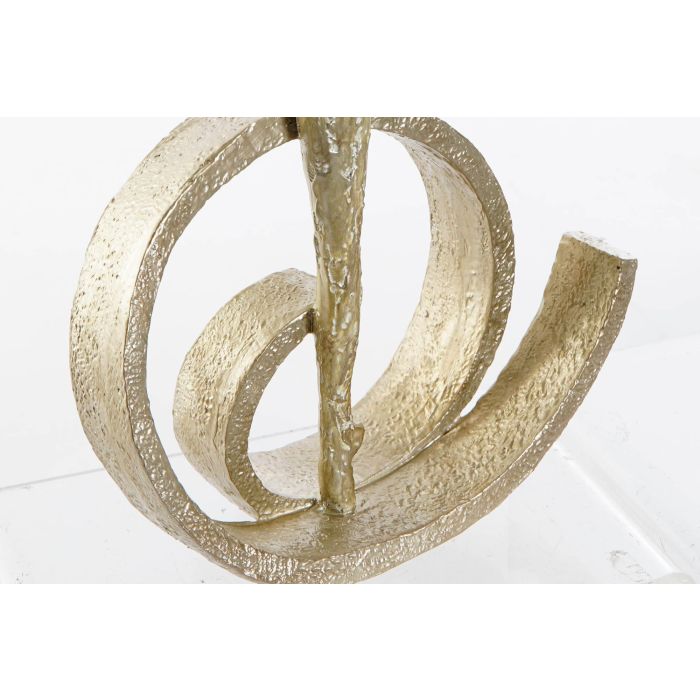 DKD Home Decor Figura Moderno Ballet de Resina Dorado 12.5 x 42.5 x 25 cm (2 Unidades) 2