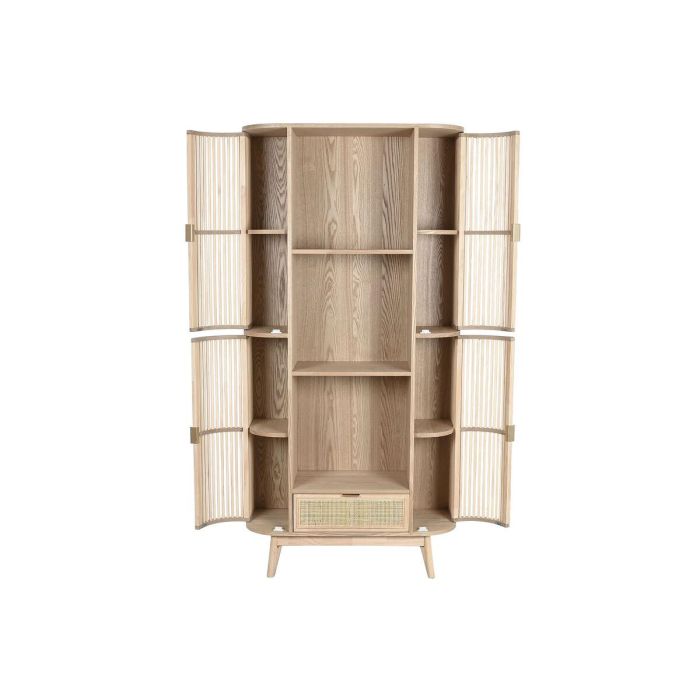 Estantería Home ESPRIT Natural Ratán Abeto 88 x 36 x 180 cm 6 Estantería Home ESPRIT Natural Ratán Abeto 88 x 36 x 180 cm 6