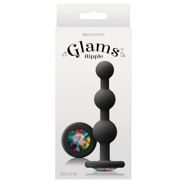 Plug Anal NS Novelties Glams Negro (9 cm) 1