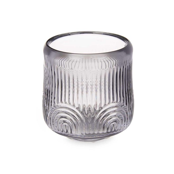 Portavela Circulo Raya Grd Gris Giftdecor 9X9CM (12 Unidades) 1 Portavela Circulo Raya Grd Gris Giftdecor 9X9CM (12 Unidades) 1