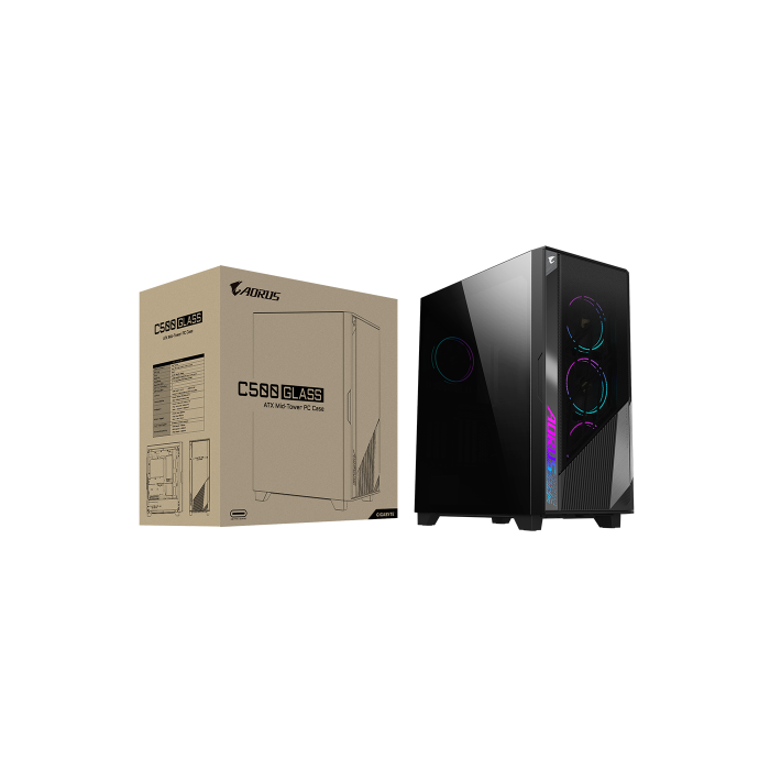 Gigabyte GB-AC500G ST Caja de Ordenador Midi Tower Negro 8