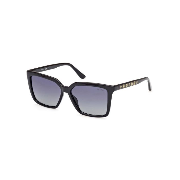 Guess Gafas GU00099 POLARIZADA 01D Gafas de sol cuadradas negro brillante lentes gris humo polarizadas 55 mm 3 Guess Gafas GU00099 POLARIZADA 01D Gafas de sol cuadradas negro brillante lentes gris humo polarizadas 55 mm 3