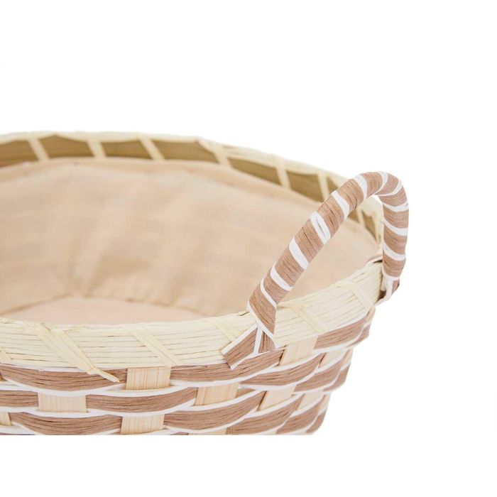 Cesta Asas Trenzado Redonda Kinvara 25X13CM (24 Unidades) 3 Cesta Asas Trenzado Redonda Kinvara 25X13CM (24 Unidades) 3