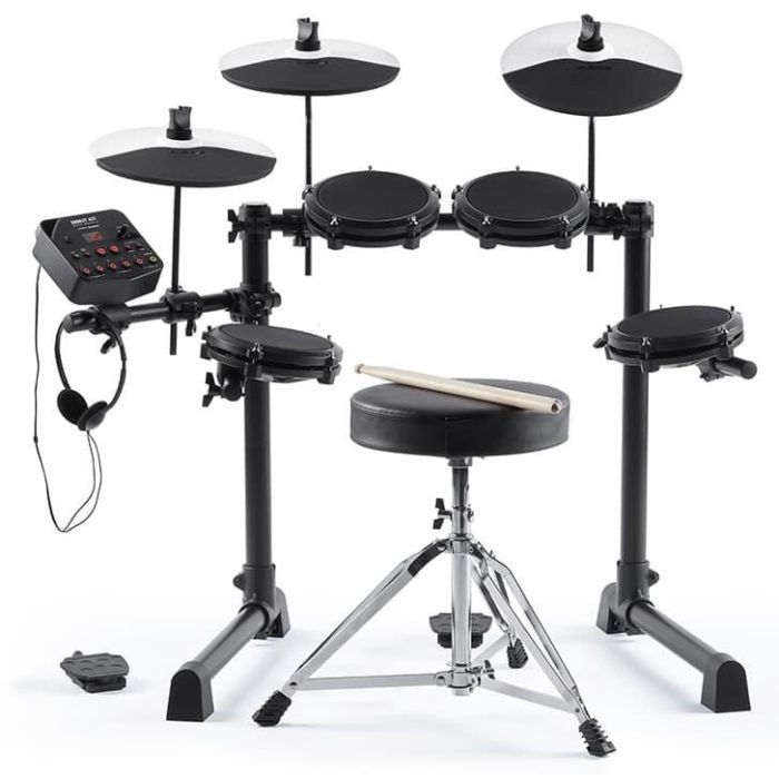 Alesis Debut Kit Batería Electrónica con Pads de Malla y Módulo DM-Lite Incluye Sillín, Baquetas y Auriculares 0 Alesis Debut Kit Batería Electrónica con Pads de Malla y Módulo DM-Lite Incluye Sillín, Baquetas y Auriculares 0