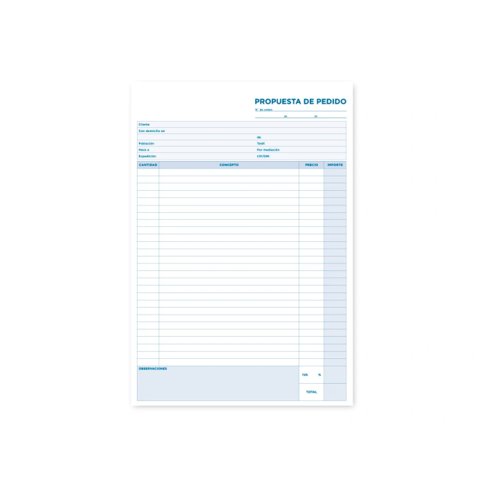 Liderpapel Talonario Pedidos Folio Original y 2 Copias T325 2