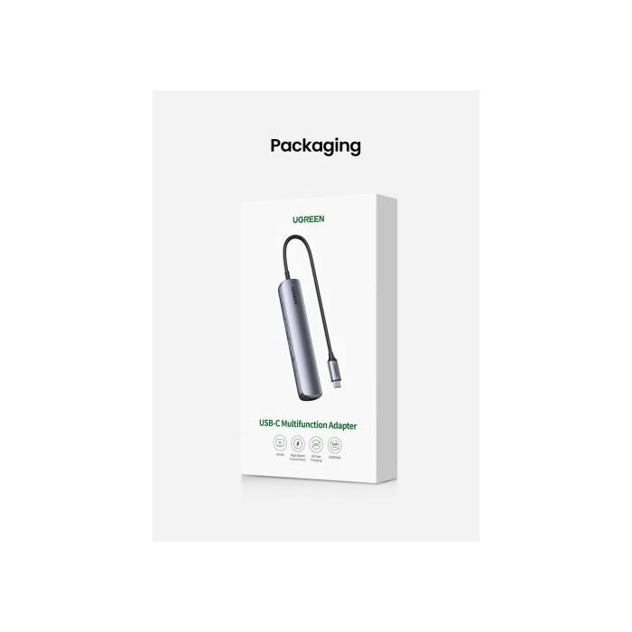 Ugreen 10919 Base para Portátil y Replicador de Puertos Alámbrico Usb 3.2 Gen 1 (3.1 Gen 1) Type-C Gris 8