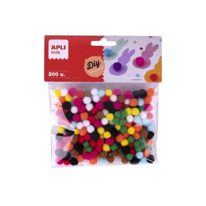 Pom Pom Apli Mini Surtidos Bolsa De 200 (Set de 5)