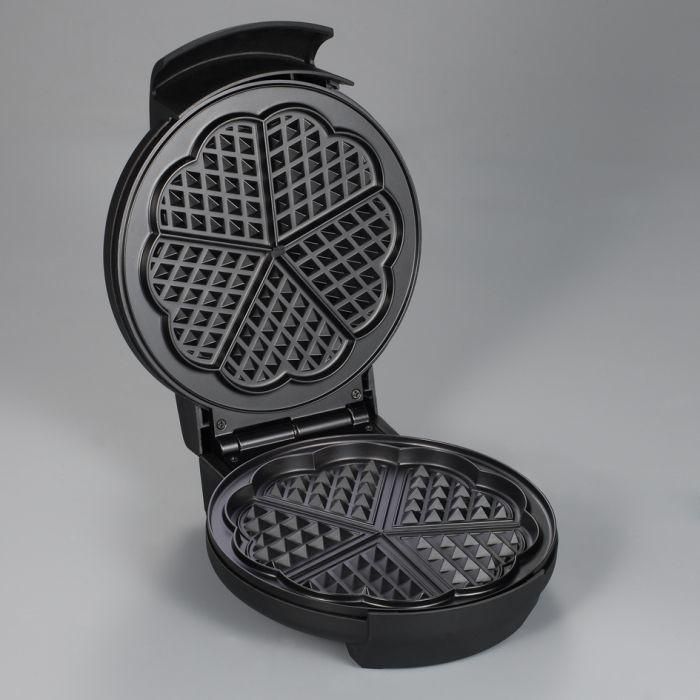 Severin WA2103 Plancha gofres 5 corazones, antiadherente, termostato, 1300W, negro/acero inoxidable, ahorra espacio 1 Severin WA2103 Plancha gofres 5 corazones, antiadherente, termostato, 1300W, negro/acero inoxidable, ahorra espacio 1