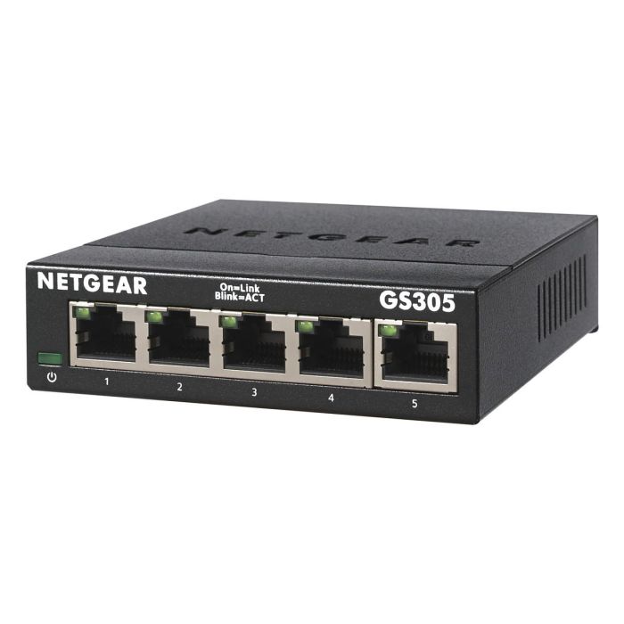 Netgear GS305v3 Switch Gigabit Ethernet 5 Puertos RJ-45 10/100/1000Mbps Metal EU MODEL 1