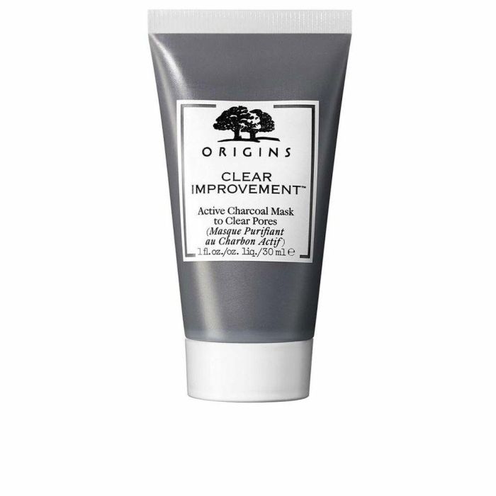 Origins Ilniln33435 Mascarilla Facial Clear Improvement con Carbón Activo y Arcilla Blanca, Limpiadora Detox Purificante 30 ml