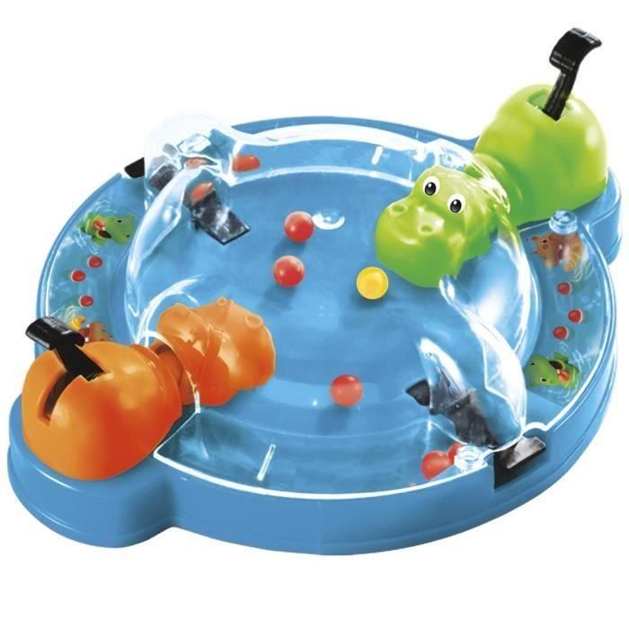 Gluttonous Hippos Travel, juego de mesa de viaje para 2 jugadores, 4 años, Hasbro Gaming 1