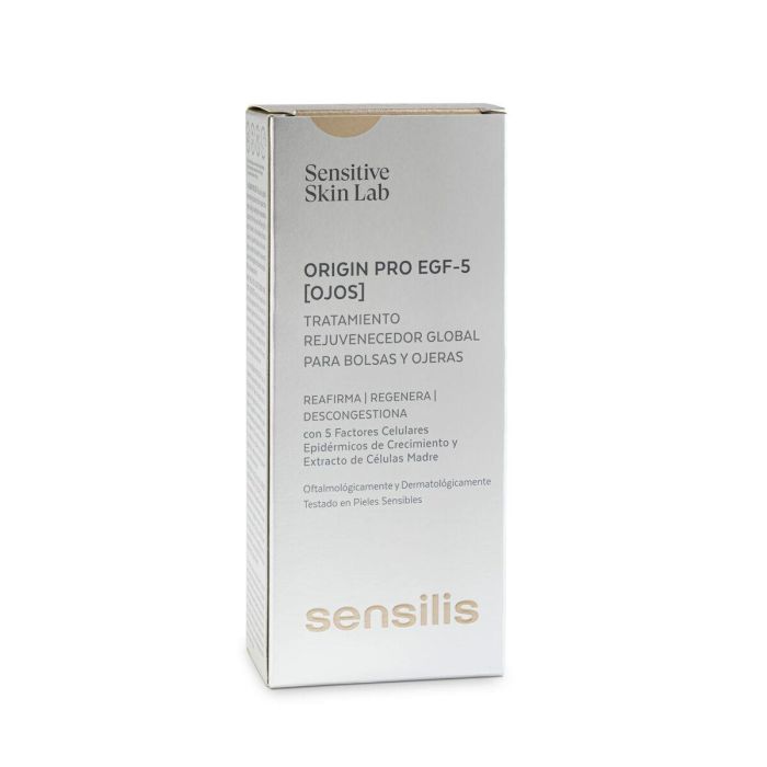 Sensilis ORIGIN PRO EGF-5 contorno de ojos - Anti ojeras y bolsas, Reafirmante, 15 ml 1 Sensilis ORIGIN PRO EGF-5 contorno de ojos - Anti ojeras y bolsas, Reafirmante, 15 ml 1