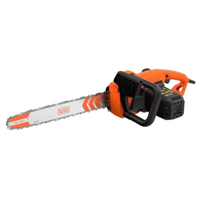 Motosierra con cable - BLACK+DECKER - BECS2245-QS - 2200W - 45 cm - Tensor de cadena sin herramientas Motosierra con cable - BLACK+DECKER - BECS2245-QS - 2200W - 45 cm - Tensor de cadena sin herramientas