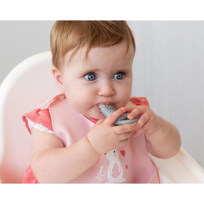 KioKids Red Alimentadora de Silicona Gris para Bebé +6 Meses 1