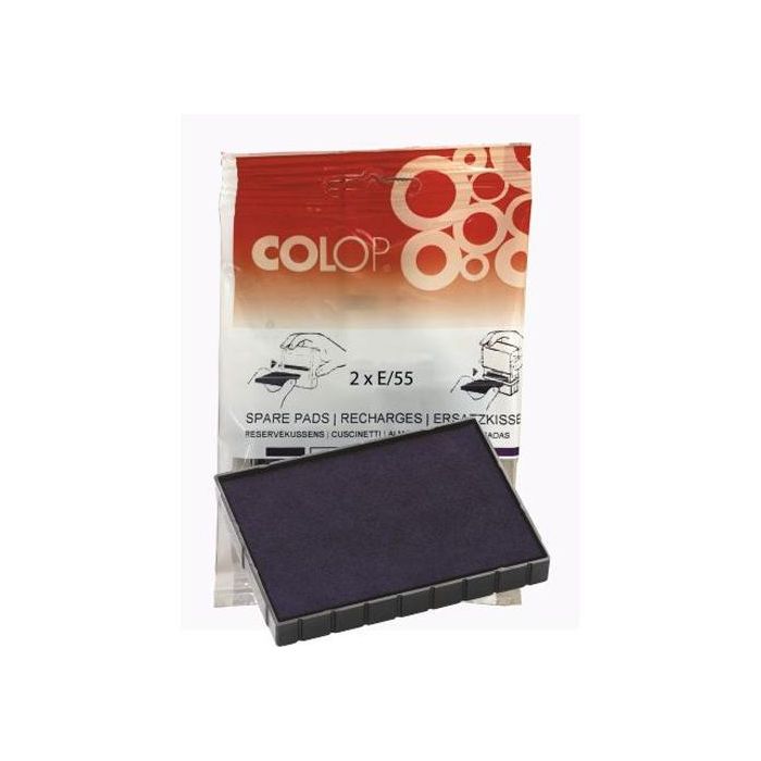 Blister 2 Almohadillas E/55 Azul Colop 107265