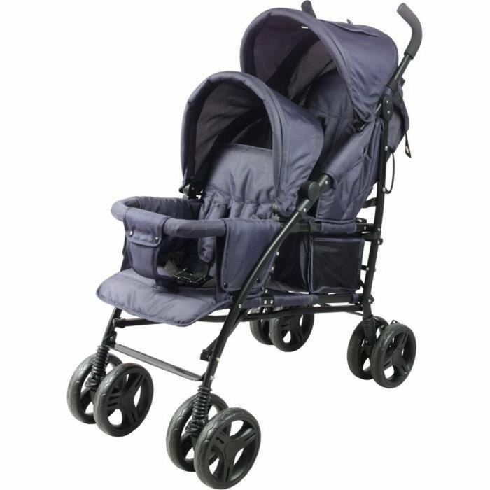 Cochecito de doble bastón BAMBISOL - 6-36 meses para el asiento delantero (máx. 15 kg) y 0-36 meses (máx. 15 kg) para el asiento trasero