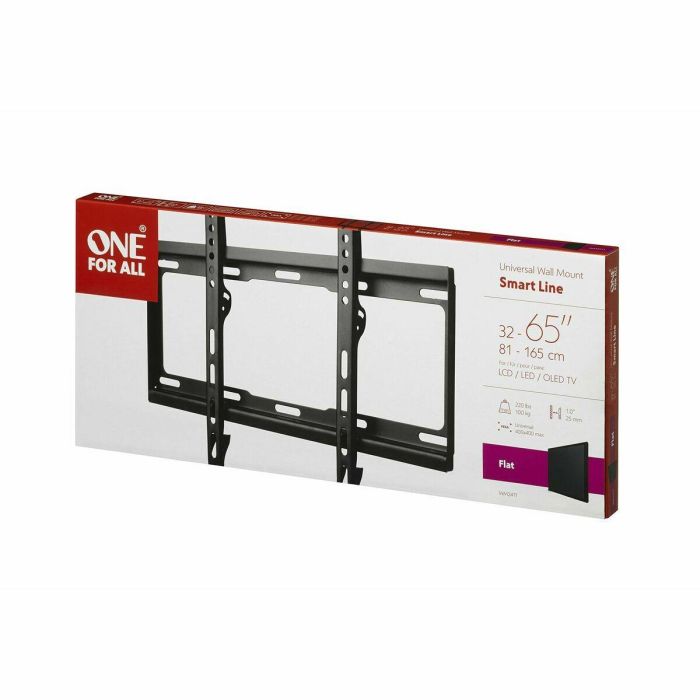 One For All WM2411 Soporte de Pared TV Plano para pantallas 32-65'' (81-165cm) hasta 100 kg, VESA 100x100-400x400, 25 mm de pared 9 One For All WM2411 Soporte de Pared TV Plano para pantallas 32-65'' (81-165cm) hasta 100 kg, VESA 100x100-400x400, 25 mm de pared 9