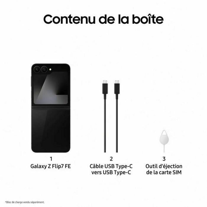 Smartphone Samsung F761 8-128 BK V2 Octa Core 8 GB RAM 128 GB Negro 6,7" 5 Smartphone Samsung F761 8-128 BK V2 Octa Core 8 GB RAM 128 GB Negro 6,7" 5