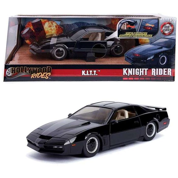 Coche de metal fantástico kitt con luz escala 1:24 30x15x11 cm Coche de metal fantástico kitt con luz escala 1:24 30x15x11 cm