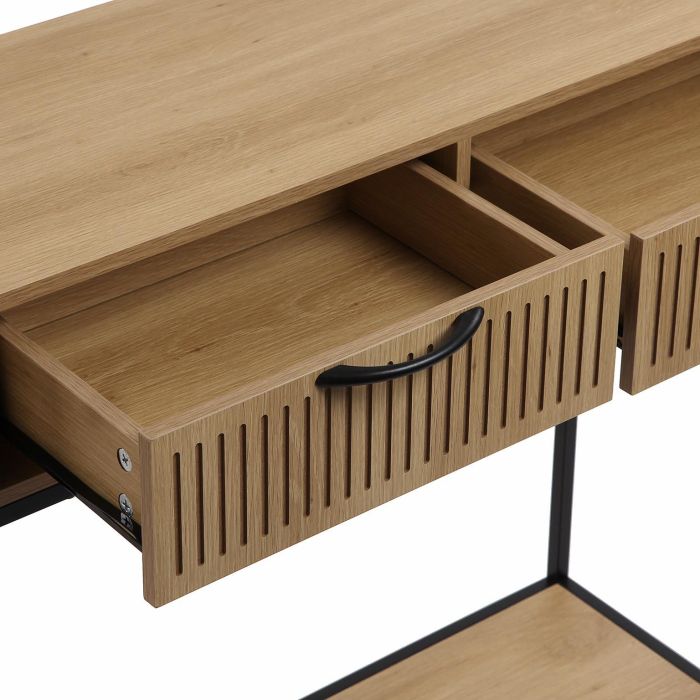 Mesa de entrada Nashville Versa 30x80 cm - Madera MDF y Metal 3 Mesa de entrada Nashville Versa 30x80 cm - Madera MDF y Metal 3
