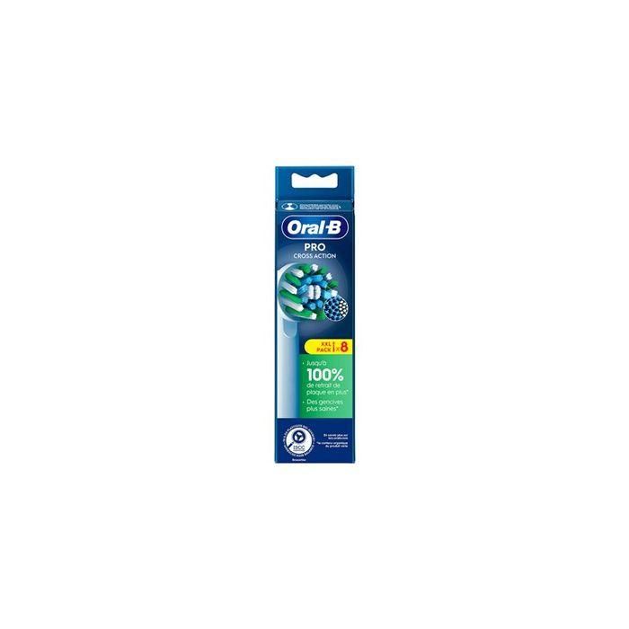 Oral-B BRA1697932825072 Cepillos Acción cruzada Filamentos X (FR) x8 1 Oral-B BRA1697932825072 Cepillos Acción cruzada Filamentos X (FR) x8 1