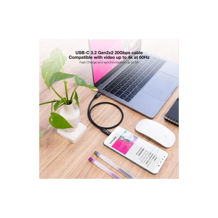 Cable USB-C NANOCABLE 10.01.4301 Negro 1 m (1 unidad) 3