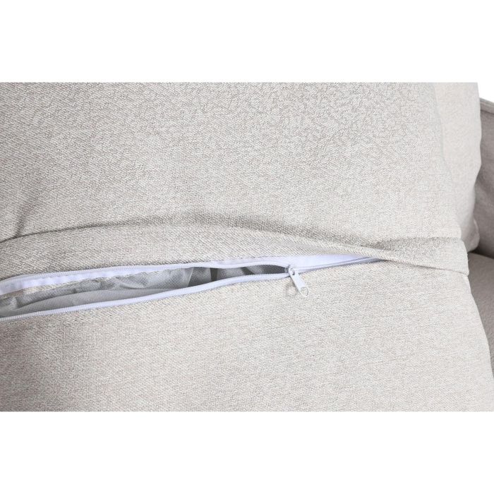 DKD Home Decor Sillón Moderno Beige Poliéster Desenfundable Desmontable 85x85x74 cm (Ancho x Fondo x Alto) Altura Asiento 45 cm 3
