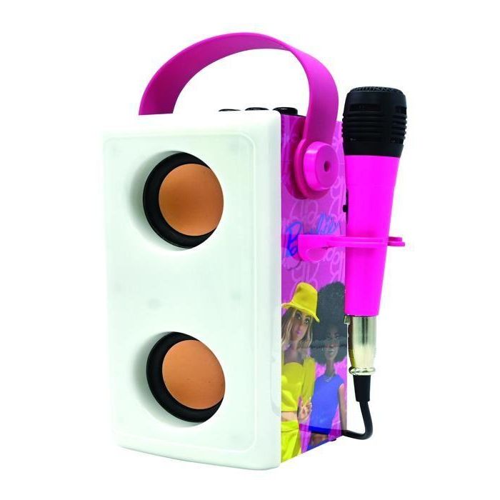 Potente altavoz Bluetooth iluminado de Barbie con micrófono 3