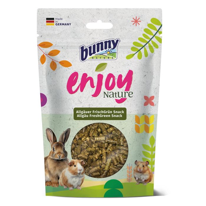 Bunny Nature Snacks Enjoy Nature Verde Fresco Rico En Fibra 6x200 gr