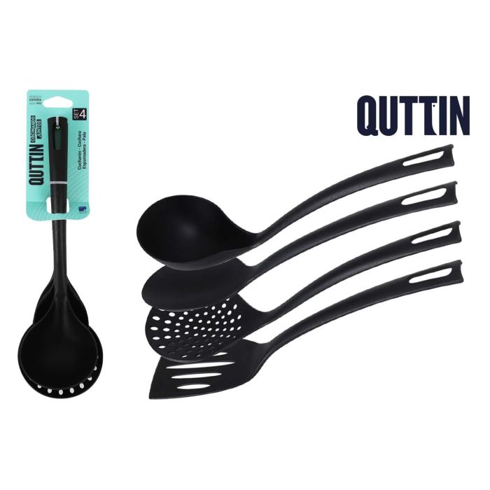 Quttin Set de 4 Utensilios de Cocina en Nylon Negro (15 Cajas) 0 Quttin Set de 4 Utensilios de Cocina en Nylon Negro (15 Cajas) 0