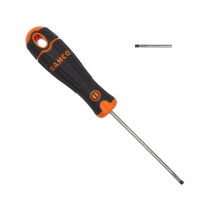 Bahco Destornillador Plano Recto Bahcofit Varilla Redonda RT Modelo 191 Rt4-125Mm