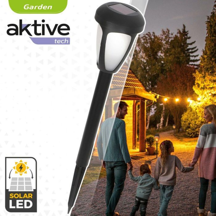 Set de estacas solares de jardín Aktive 12 Piezas Plástico 7 x 37 x 7 cm (24 Unidades) 2 Set de estacas solares de jardín Aktive 12 Piezas Plástico 7 x 37 x 7 cm (24 Unidades) 2