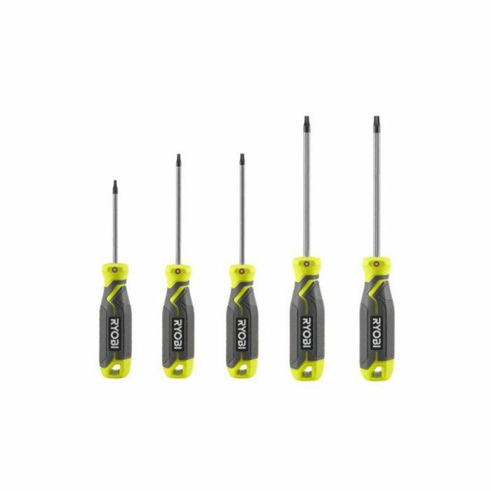 Ryobi Juego de 5 destornilladores magnéticos Torx - RHSDST5 0 Ryobi Juego de 5 destornilladores magnéticos Torx - RHSDST5 0