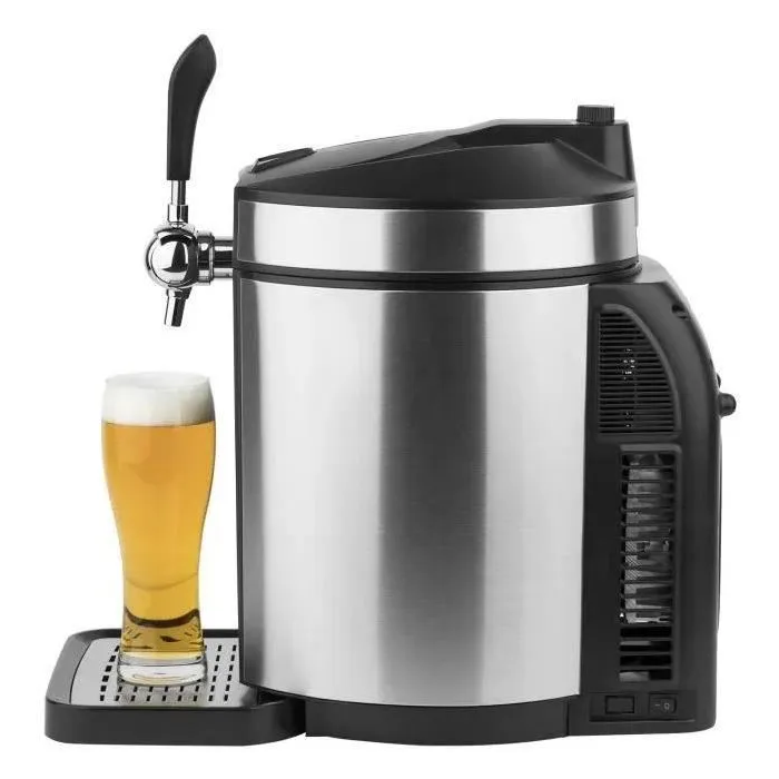 HKoeNIG Dispensador de cerveza BW1880 - Barril 5L - Negro / Acero inoxidable 3