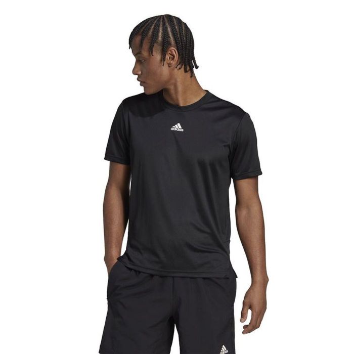 Camiseta de Manga Corta Hombre Adidas Aeroready HIIT Back Negro 5 Camiseta de Manga Corta Hombre Adidas Aeroready HIIT Back Negro 5