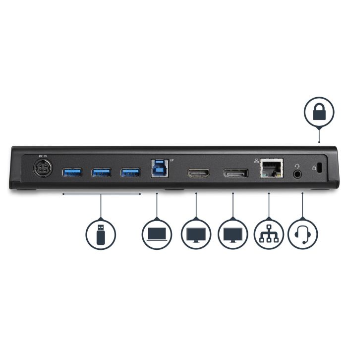 Hub USB Startech USB3DOCKHDPC