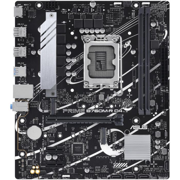 Asus 90MB1HA0-M0EAY0 Placa Base PRIME B760M-R D4 Intel B760 Socket LGA 1700 Micro ATX DDR4 PCIe 4.0 para Intel 12ª, 13ª y 14ª Gen 1 Asus 90MB1HA0-M0EAY0 Placa Base PRIME B760M-R D4 Intel B760 Socket LGA 1700 Micro ATX DDR4 PCIe 4.0 para Intel 12ª, 13ª y 14ª Gen 1