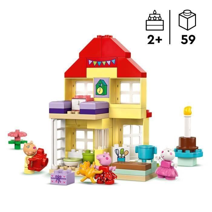 LEGO DUPLO 10433 Fiesta de cumpleaños de Peppa Pig - Juguete de construcción para niños de 2 años 1 LEGO DUPLO 10433 Fiesta de cumpleaños de Peppa Pig - Juguete de construcción para niños de 2 años 1
