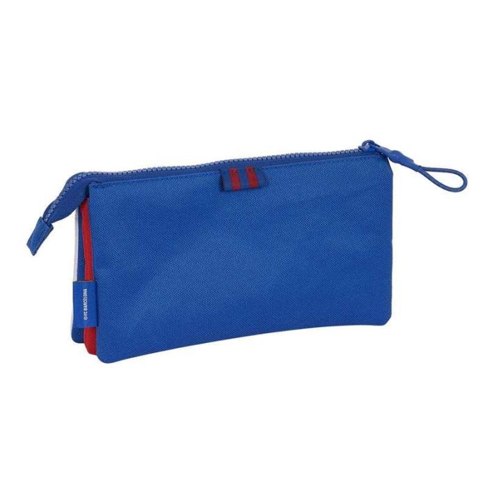 Portatodo Doble F.C. Barcelona Azul Granate 22 x 12 x 3 cm 2