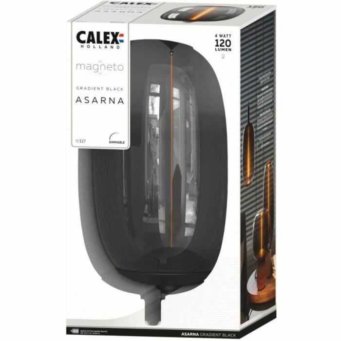 Bombilla LED E27 - CALEX - MAGNETO ASARNA - Filamento flexible - 4 W - 120 lm - 1800 K - Regulable - Negra 3