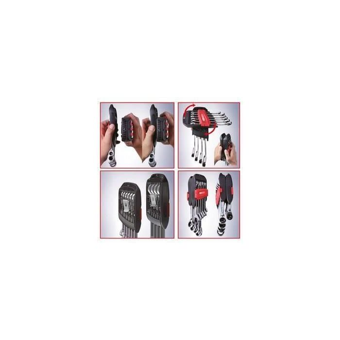 Juego de llaves combinadas de 10 piezas - KS TOOLS - 503.4250 - Llaves combinadas de trinquete Gearplus - 8 a 19 mm 1 Juego de llaves combinadas de 10 piezas - KS TOOLS - 503.4250 - Llaves combinadas de trinquete Gearplus - 8 a 19 mm 1