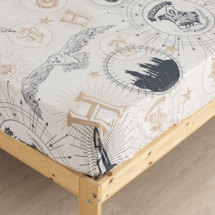 Juego de Sábanas Harry Potter Beige Multicolor Cama de 105 1